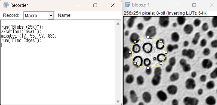Recording a macro