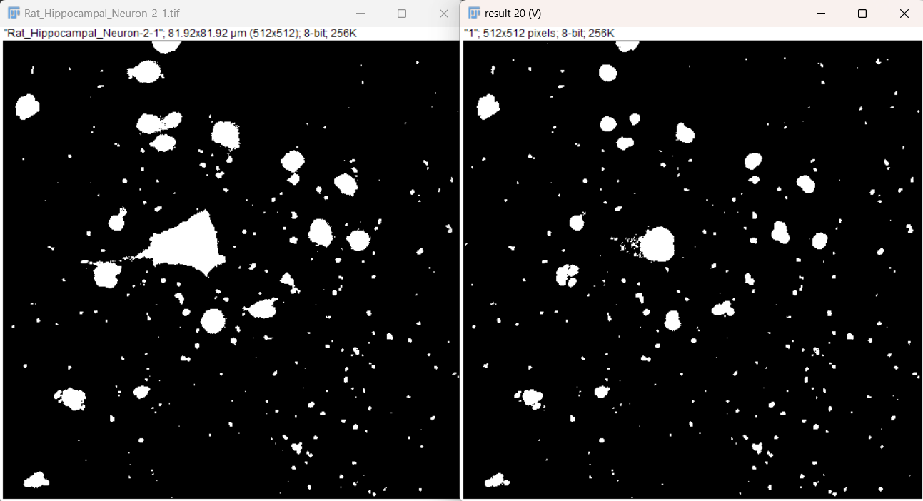 Gaussian subtraction after thresholding