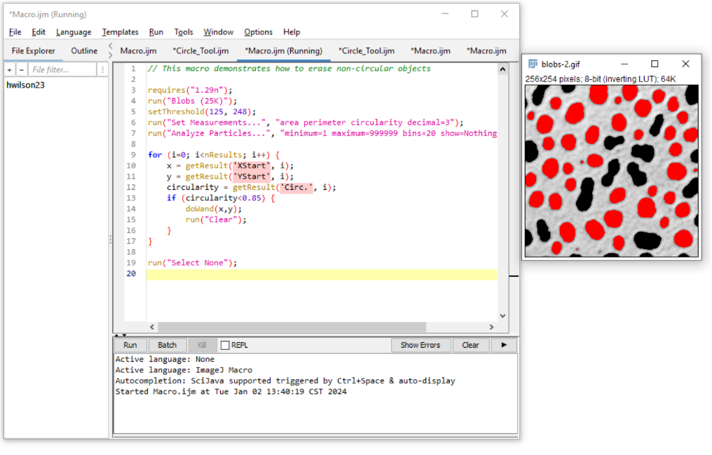 Example macro